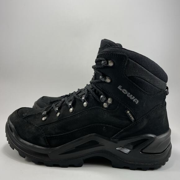Lowa Renegade Mid GTX Hiking Boots Mens Size 9 Black GoreTex Waterproof main image 7